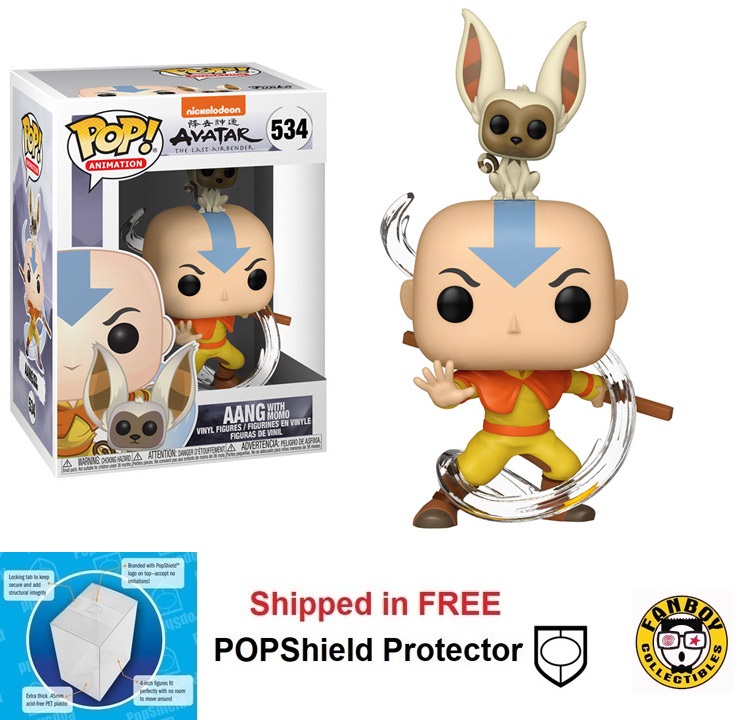 Funko POP Animation Avatar The Last Airbender Aang with Momo #534